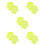 10Pièces Mitaines Natation Enfants Silicone Vert Clair Renforcement 10