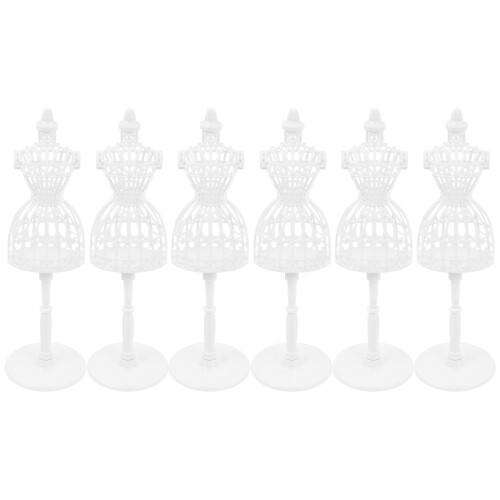 18Pièces Présentoir Vêtements Mini Mannequin Support