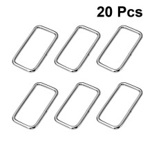 60Pièces Boucles Métal Argent Pour Accessoires Vêtements Robustes
