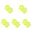 10Pièces Mitaines Natation Enfants Silicone Vert Clair Renforcement 4