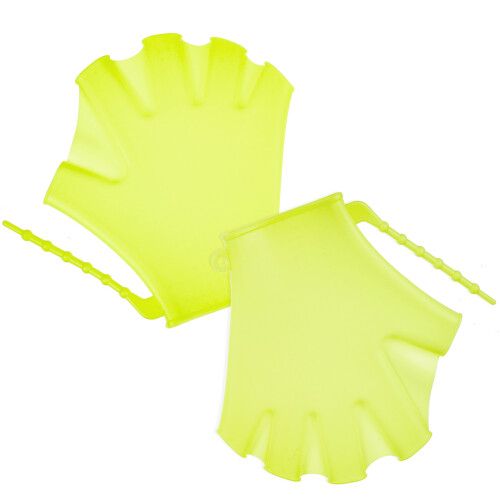 10Pièces Mitaines Natation Enfants Silicone Vert Clair Renforcement 1