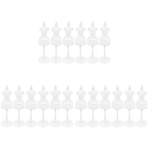 18Pièces Présentoir Vêtements Mini Mannequin Support 1