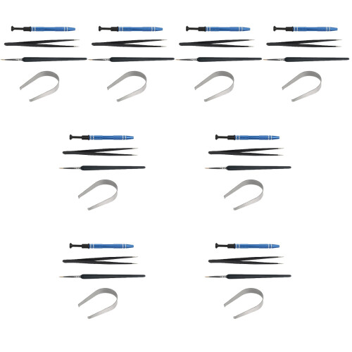 8Ensembles Kit Réparation Clavier Outils Tige Puller Pince Brosse 2