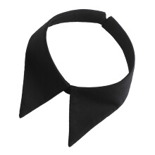 2Pièces Col Factice Mousseline Noir Détachable Pour Blouse Pull