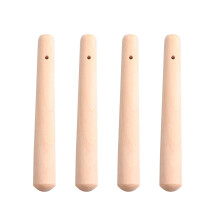 8Pièces Pilons En Bois Khaki Long Manche Ergonomique Usage Moulinage