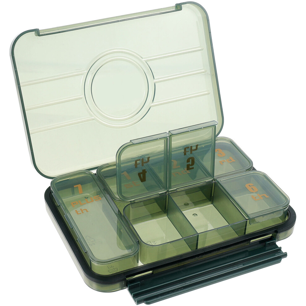 Solustre 5Pcs Compact Weekly Pill Organizer Airtight Travel Medicine Container