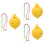 3Pièces Flûte Ocarina Débutant Résine 6 Trous 4