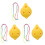 3Pièces Flûte Ocarina Débutant Résine 6 Trous 2