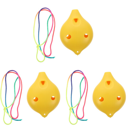 3Pièces Flûte Ocarina Débutant Résine 6 Trous 1