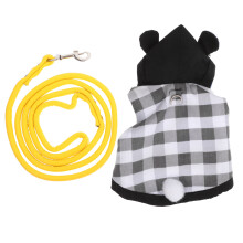 5Sets Black Rabbit Harness Dress Lightweight Stylish Small Pet Kit
