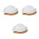 3Pcs Ceramic Butter Storage Plate White for Home Tableware 9
