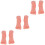 6Pcs Professional Foot Model Nail Art Practice Tool for Manicure 5