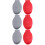 6Pcs Lightweight Shucking Tool Hand Guard Black Red 8