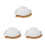3Pcs Ceramic Butter Storage Plate White for Home Tableware 10