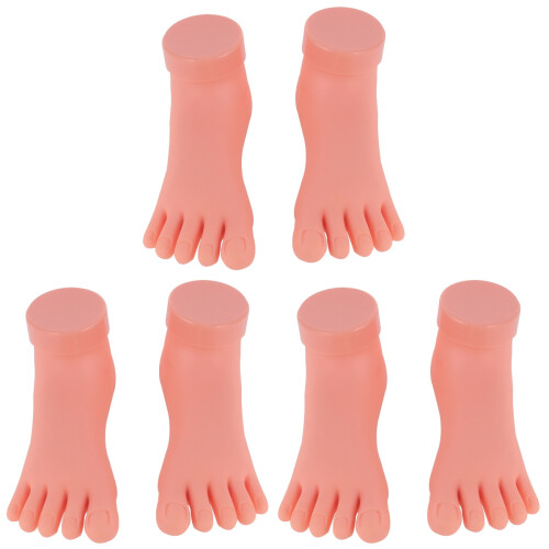 6Pcs Professional Foot Model Nail Art Practice Tool for Manicure 1