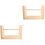 2Pcs Wooden Wool Spool Rack Light Brown Embroidery Thread Holder 3