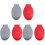 6Pcs Lightweight Shucking Tool Hand Guard Black Red 2