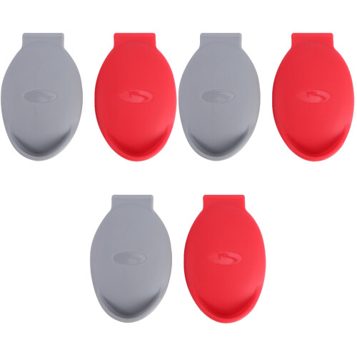 6Pcs Lightweight Shucking Tool Hand Guard Black Red 2