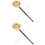 2Sets Durable Copper Yin Qing Buddhist Musical Instrument for Ceremony 5