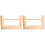2Pcs Wooden Wool Spool Rack Light Brown Embroidery Thread Holder 2