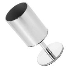 2Pcs Compact Stainless Steel Toothpick Case Silver Desktop Organizer
