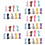 45Pcs Elastic DIY Straps Assorted Colors for Crafting and Apparel Use 10
