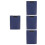 4Pcs Dark Blue Portable Clipboards for Office Students Writing Boards 6