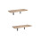 2Sets Wall Floating Shelves Solid Wood and Iron Storage Rack Khaki 9