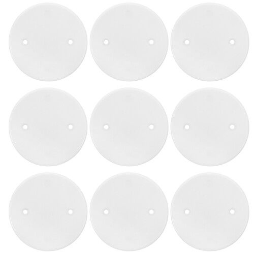 120Pcs White Blank Wall Plates Durable Flame-Retardant Outlet Covers