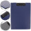 4Pcs Dark Blue Portable Clipboards for Office Students Writing Boards 11
