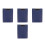 4Pcs Dark Blue Portable Clipboards for Office Students Writing Boards 5