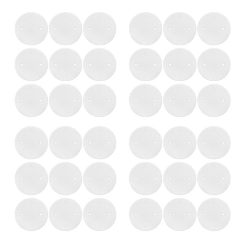 120Pcs White Blank Wall Plates Durable Flame-Retardant Outlet Covers 2