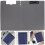 4Pcs Dark Blue Portable Clipboards for Office Students Writing Boards 10