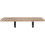 2Sets Wall Floating Shelves Solid Wood and Iron Storage Rack Khaki 3