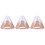 3Pcs Pink Hamster Hideout House Durable Small Pet Bed Comfortable Nest 6