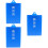 3Pcs Reusable Blue Plastic Writing Clipboard for Nurses and Office 8