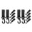 12Pcs Durable Plastic Stroller Hooks for Hanging Bags and Accessories 3