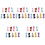 45Pcs Elastic DIY Straps Assorted Colors for Crafting and Apparel Use 3