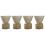 4Sets White Ceramic Coffee Mugs Japanese Style for Home Office Use 6