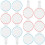 36Pcs Handheld Dry Erase Boards Assorted Color Foam Small Whiteboards 3