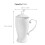 4Pcs Elegant White Ceramic Espresso Cups Multipurpose Coffee Mugs 11