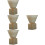 4Sets White Ceramic Coffee Mugs Japanese Style for Home Office Use 9