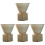 4Sets White Ceramic Coffee Mugs Japanese Style for Home Office Use 4
