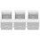 3Pcs White ABS Pc Electric Box for Indoor Breaker 6