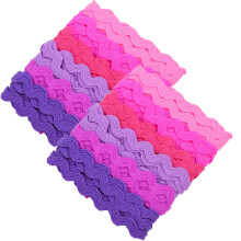 10Pcs Multi Color Wavy Trim Ribbon DIY Sewing for Clothes and Crafts