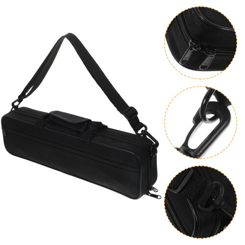 5Pcs Reliable Black Flute Pouches Oxford Cloth Protective Storage 2