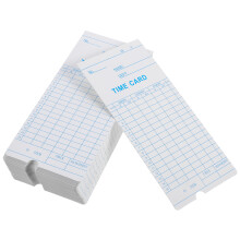 500Pcs Office Use Time Cards Paper Attendance Recording Cards