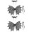 2Sets Durable Black Felt Halloween Wing Prop Set for Cosplay and Party 6