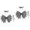 2Sets Durable Black Felt Halloween Wing Prop Set for Cosplay and Party 5