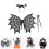 2Sets Durable Black Felt Halloween Wing Prop Set for Cosplay and Party 9